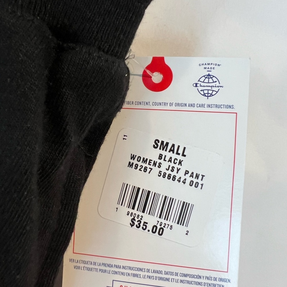 Champion Black Jogger Sweatpants Size S - Picture 4 of 5